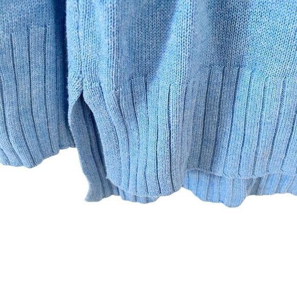 Old Navy Blue Rib-Knit Crewneck Sweater - Picture 4 of 7